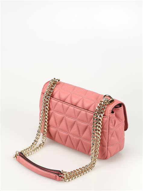 pink quilted michael kors purse|Michael Kors small pink purse.